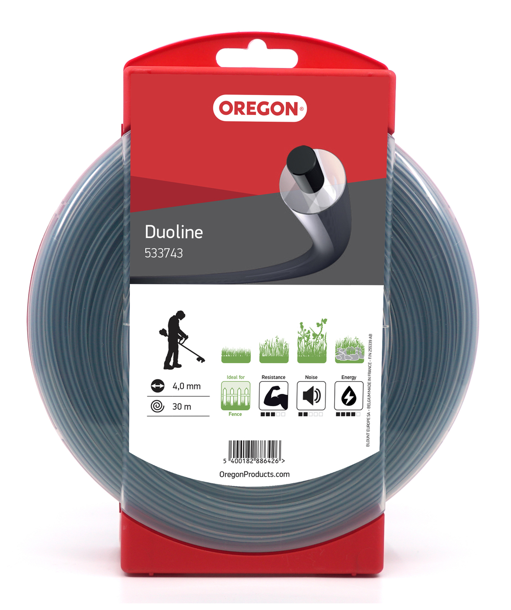 Oregon Duoline trimmer- en maaierdraden Diameter 4,0 mm, lengte 30 m, Diameter 4,0 mm, lengte 30 m, 533743